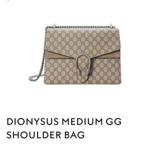 Gucci Tan GG Supreme Shoulder Bag